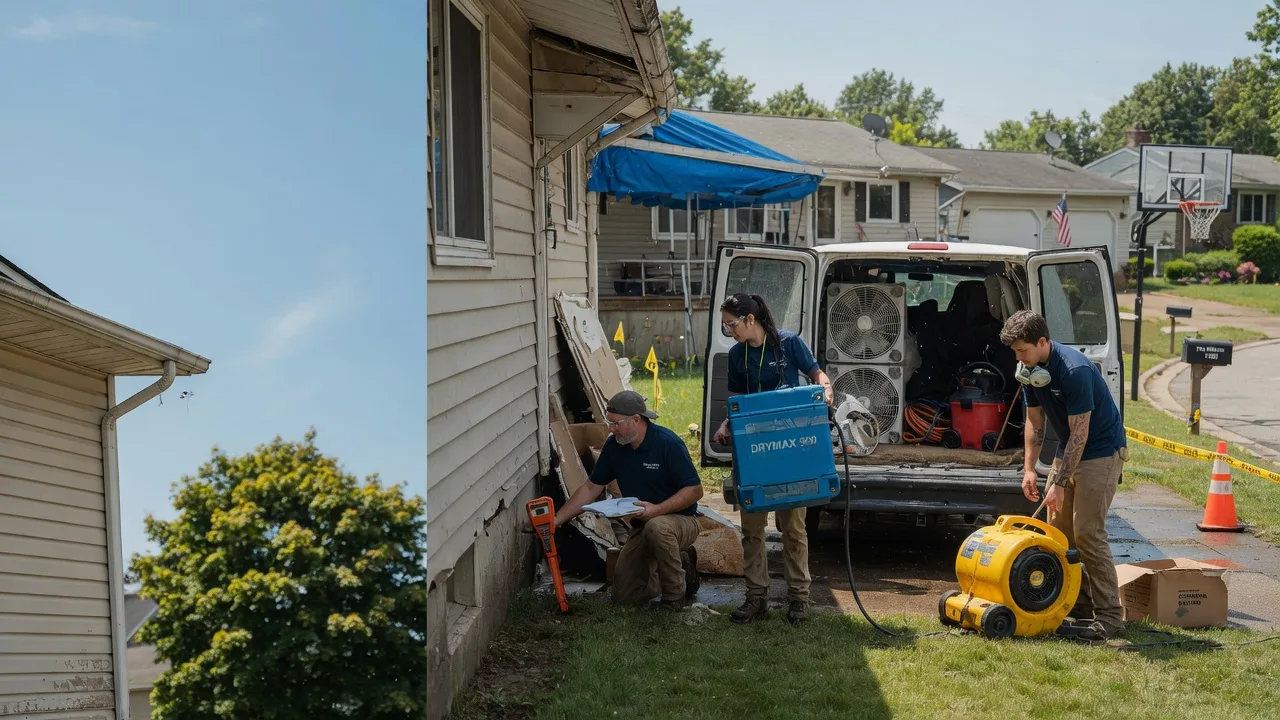 Ceiling Leak Cleanup in New Berlinville, PA near me
